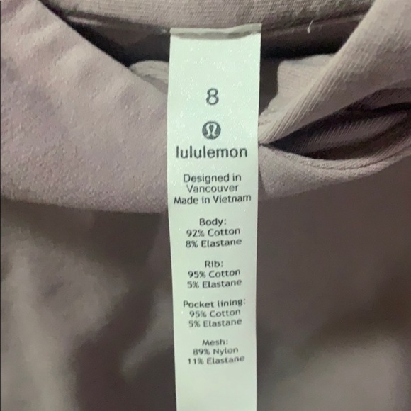 LULULEMON scuba pullover stretch hoodie size 8 - Picture 4 of 4